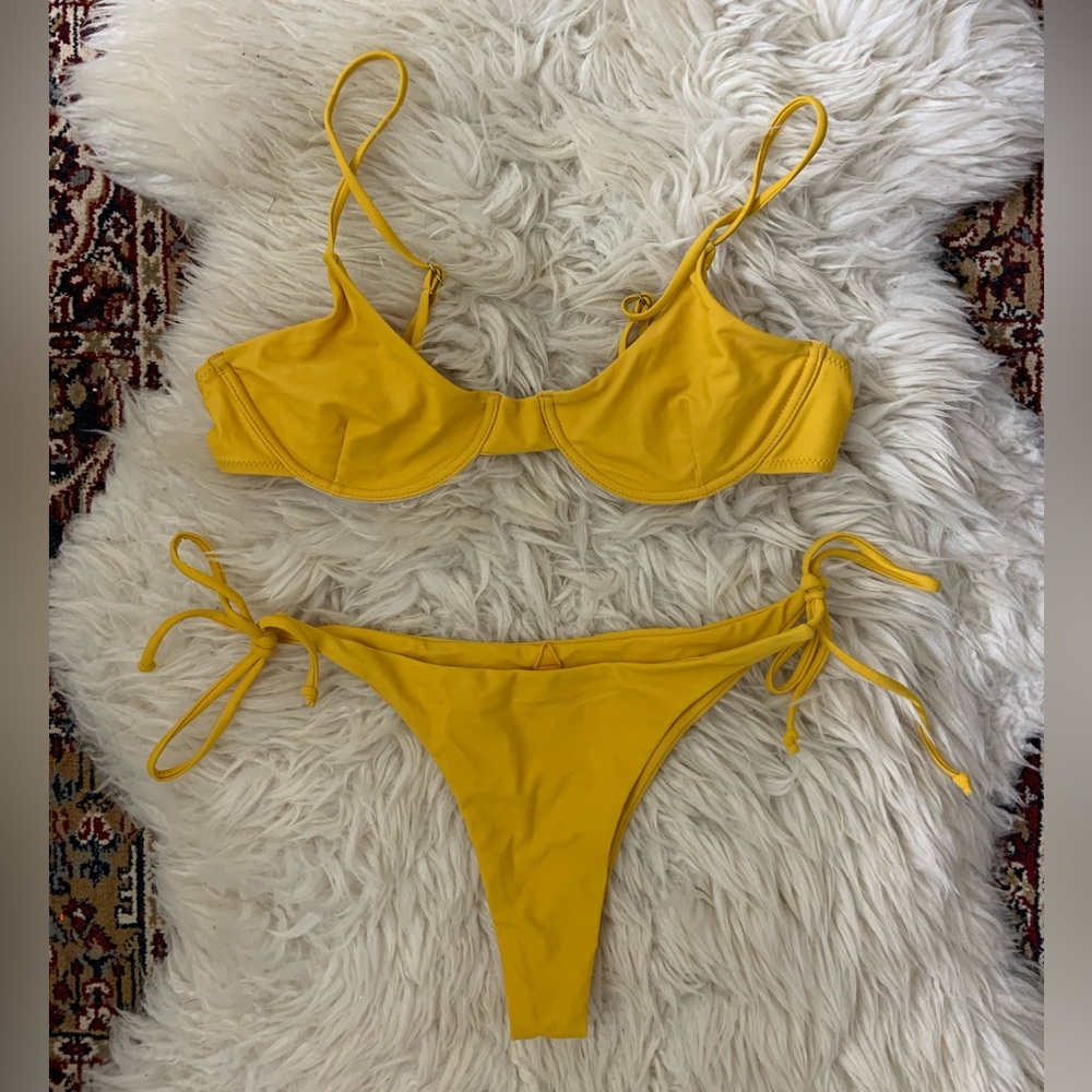 Yellow Zaful bikini
